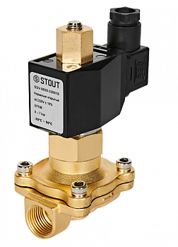 Клапан соленойдный (электромагнитный) прямого действия, НО, 220 В, G 1